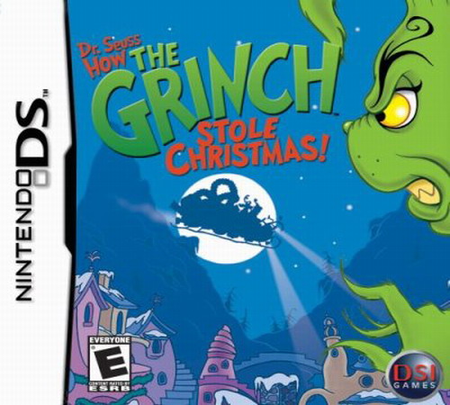 Dr Seuss How the Grinch Stole Christmas box art for Nintendo DS